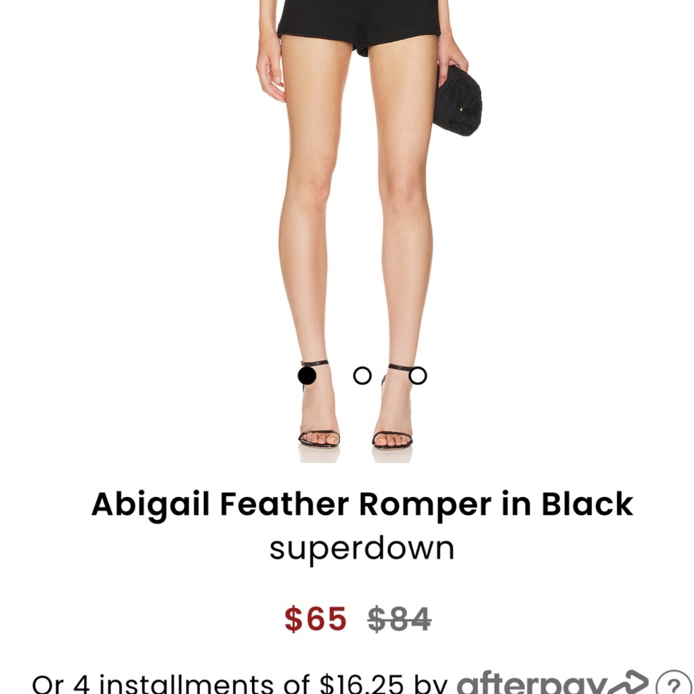 Super Down Feather Black Romper - image 2